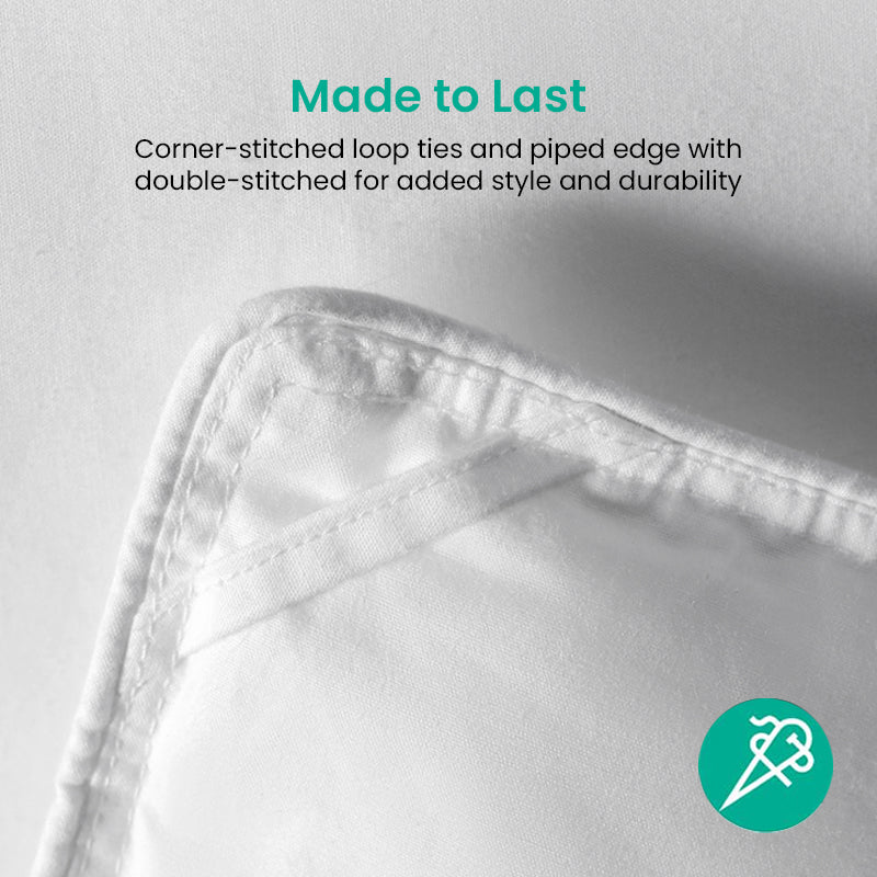 APSMILE Feather Down Comforter-Soft Poly Cotton Cover Duvet Insert-Hotel Quality Medium/Lightweight Warmth Bed Comforte,White