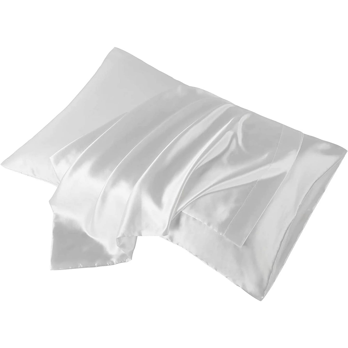 APSMILE Satin Pillowcases for Hair and Skin,Soft and Smooth Silk-Like Cooling Pillow Covers,Silky Pillow Cases,2 Pack