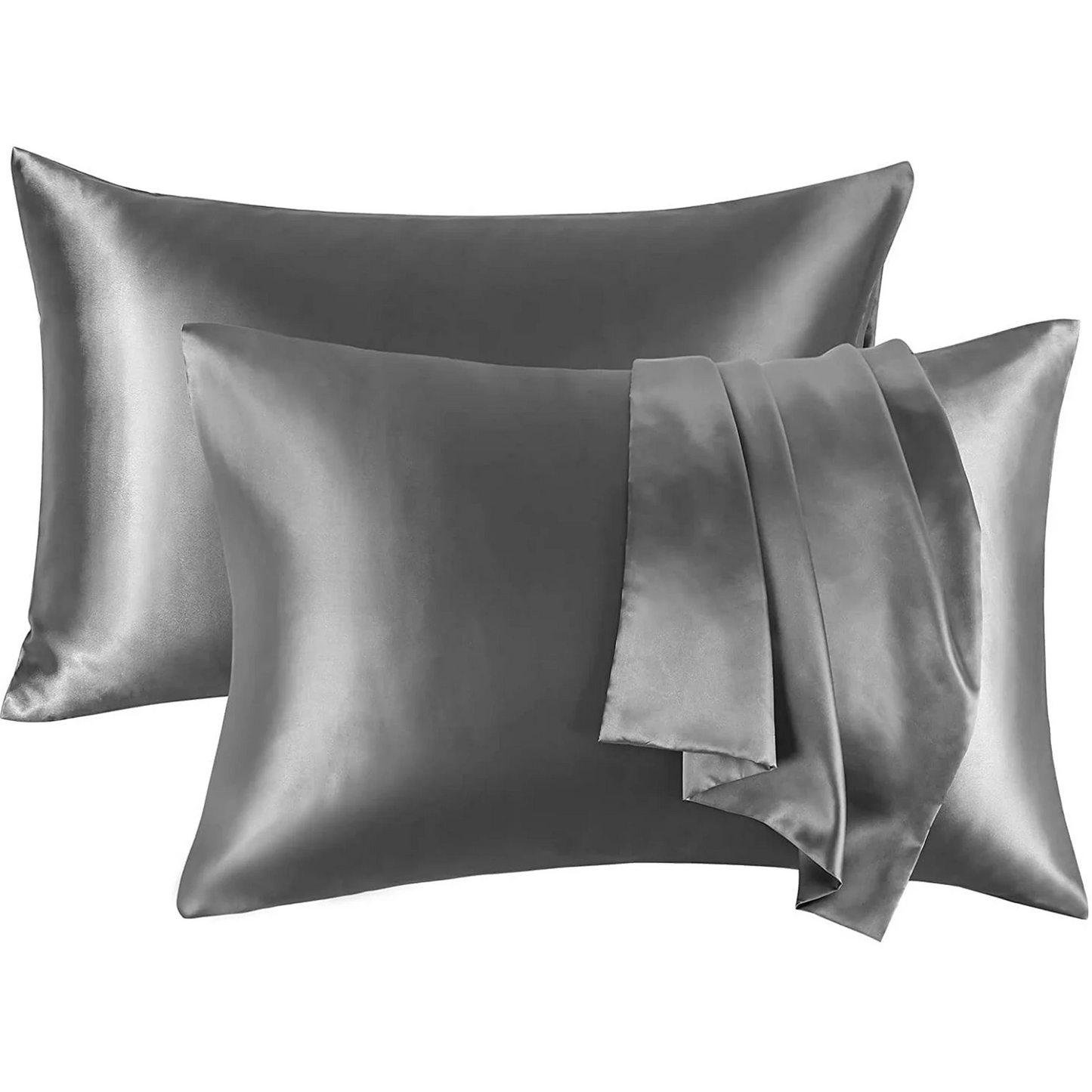 APSMILE Satin Pillowcases for Hair and Skin,Soft and Smooth Silk-Like Cooling Pillow Covers,Silky Pillow Cases,2 Pack