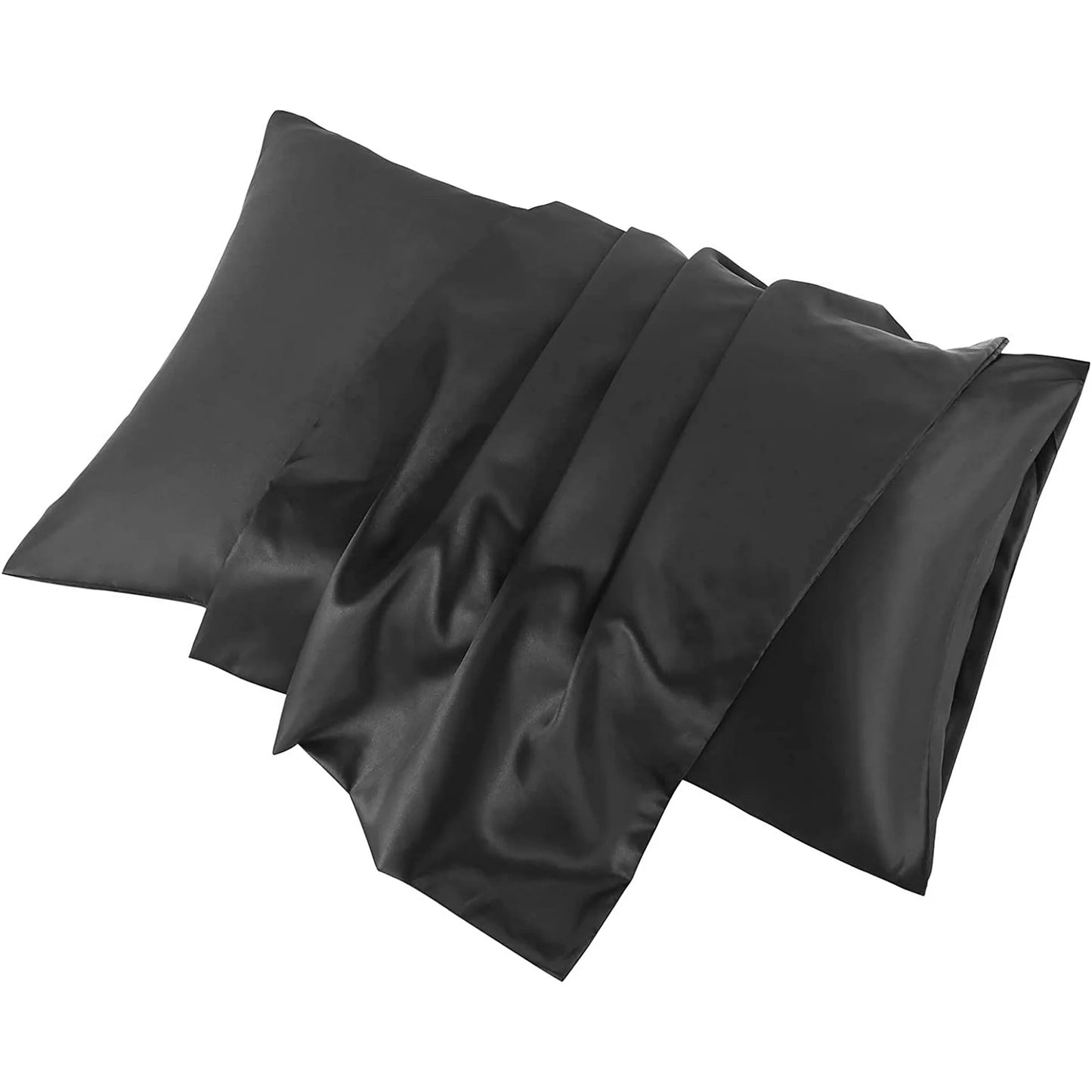 APSMILE Satin Pillowcases for Hair and Skin,Soft and Smooth Silk-Like Cooling Pillow Covers,Silky Pillow Cases,2 Pack