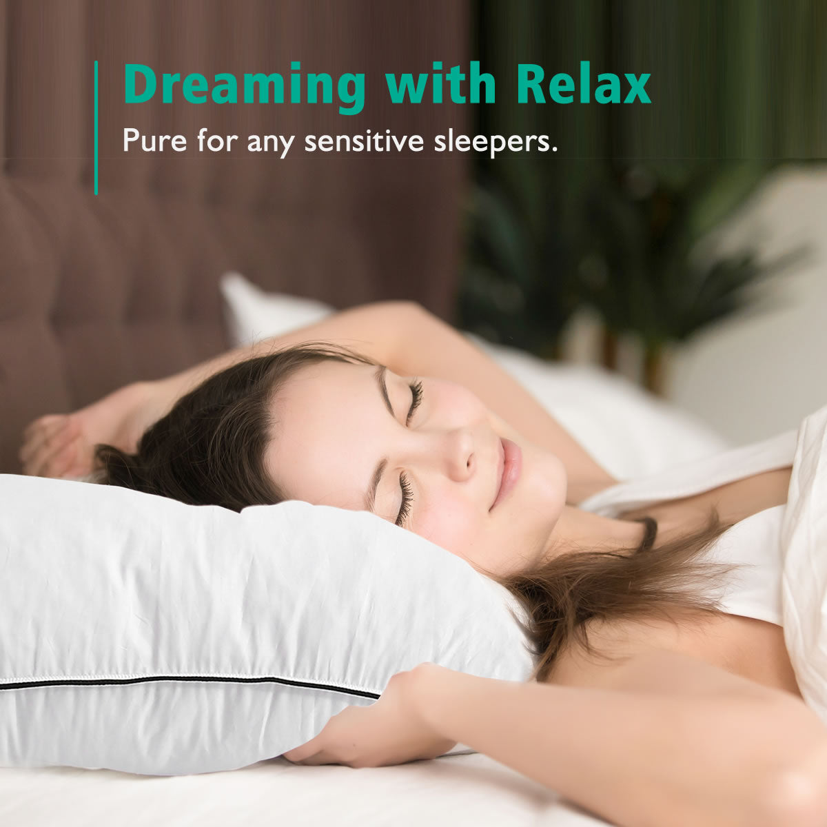 down feather pillow 2 pack