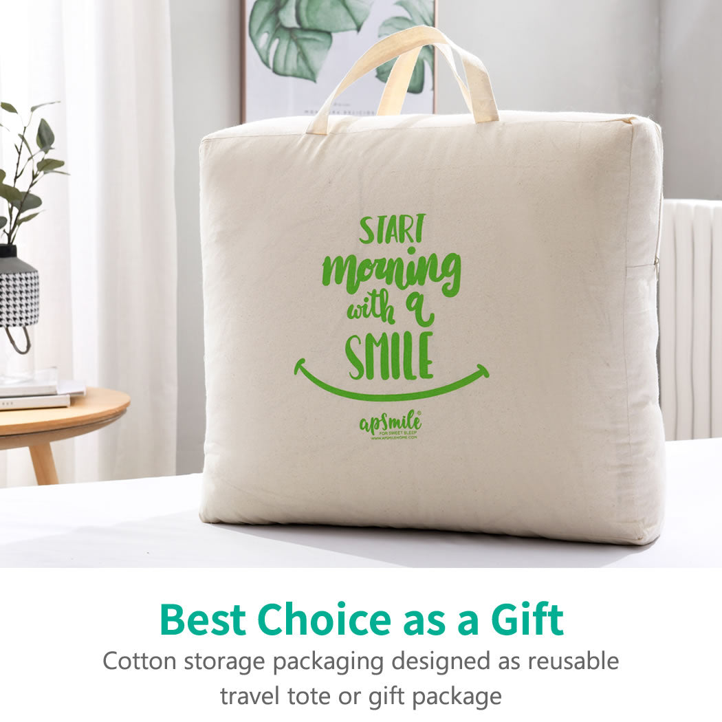 Luxury 100% Organic Cotton Goose Feathers Down Comforter -Lightweight, All-season, and Winter-weight 750FP Down Duvet Insert Available