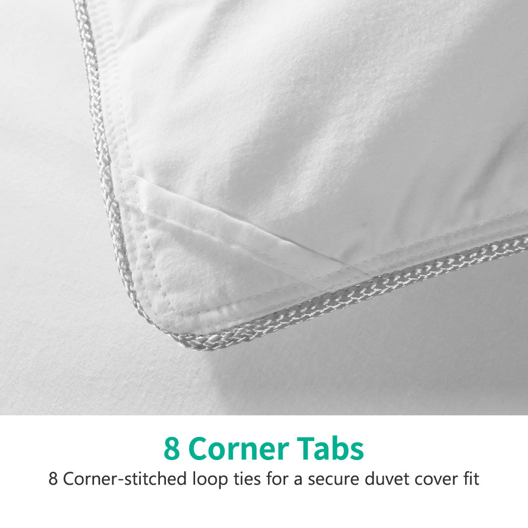 Luxurious Hungarian Goose Feathers Down Comforter 1600TC Ultra-Soft Pima Cotton Duvet Insert