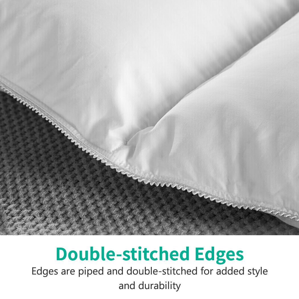 Luxurious Hungarian Goose Feathers Down Comforter 1600TC Ultra-Soft Pima Cotton Duvet Insert