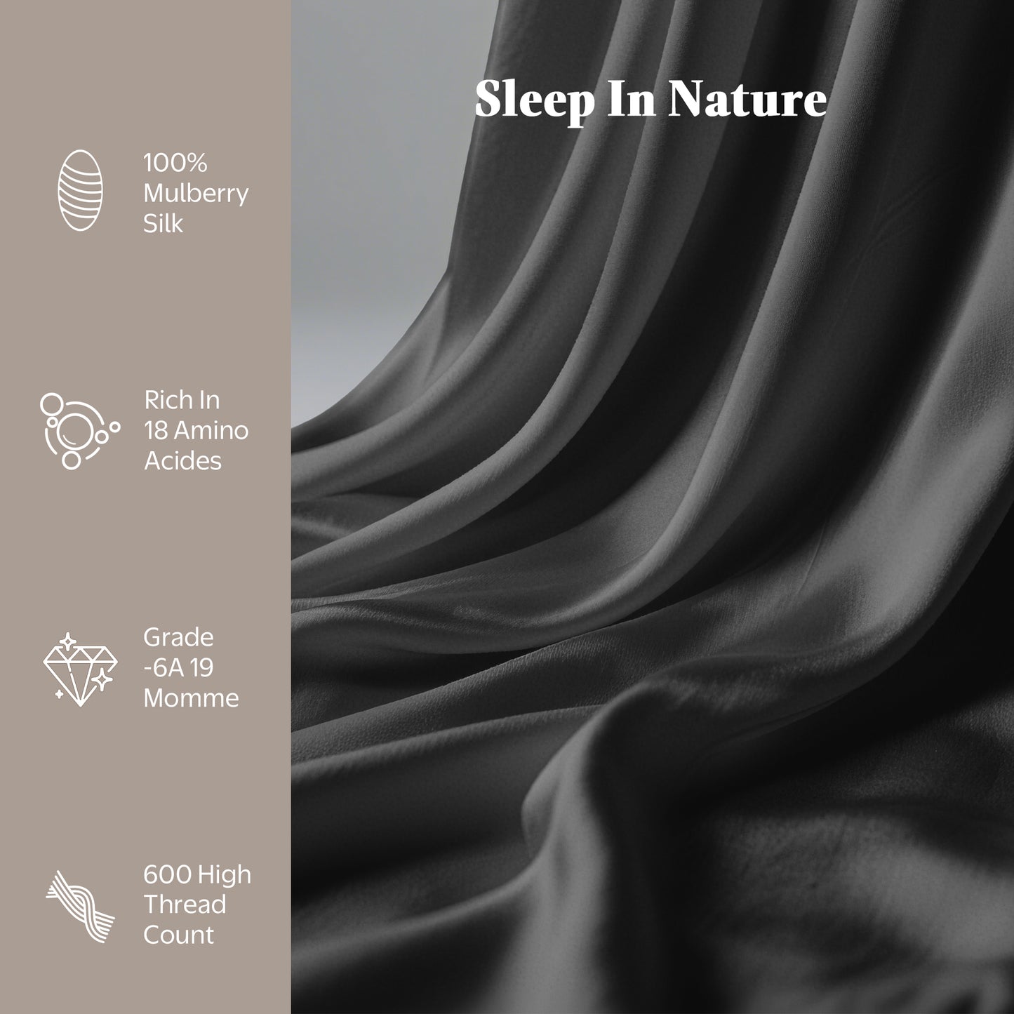 APSMILE Satin Pillowcases for Hair and Skin,Soft and Smooth Silk-Like Cooling Pillow Covers,Silky Pillow Cases,2 Pack