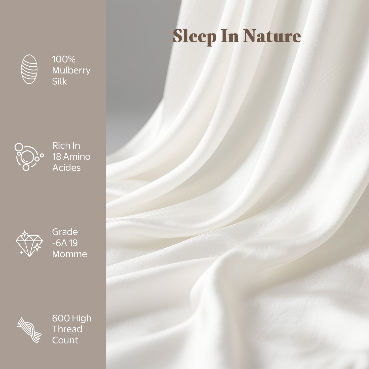 APSMILE Satin Pillowcases for Hair and Skin,Soft and Smooth Silk-Like Cooling Pillow Covers,Silky Pillow Cases,2 Pack