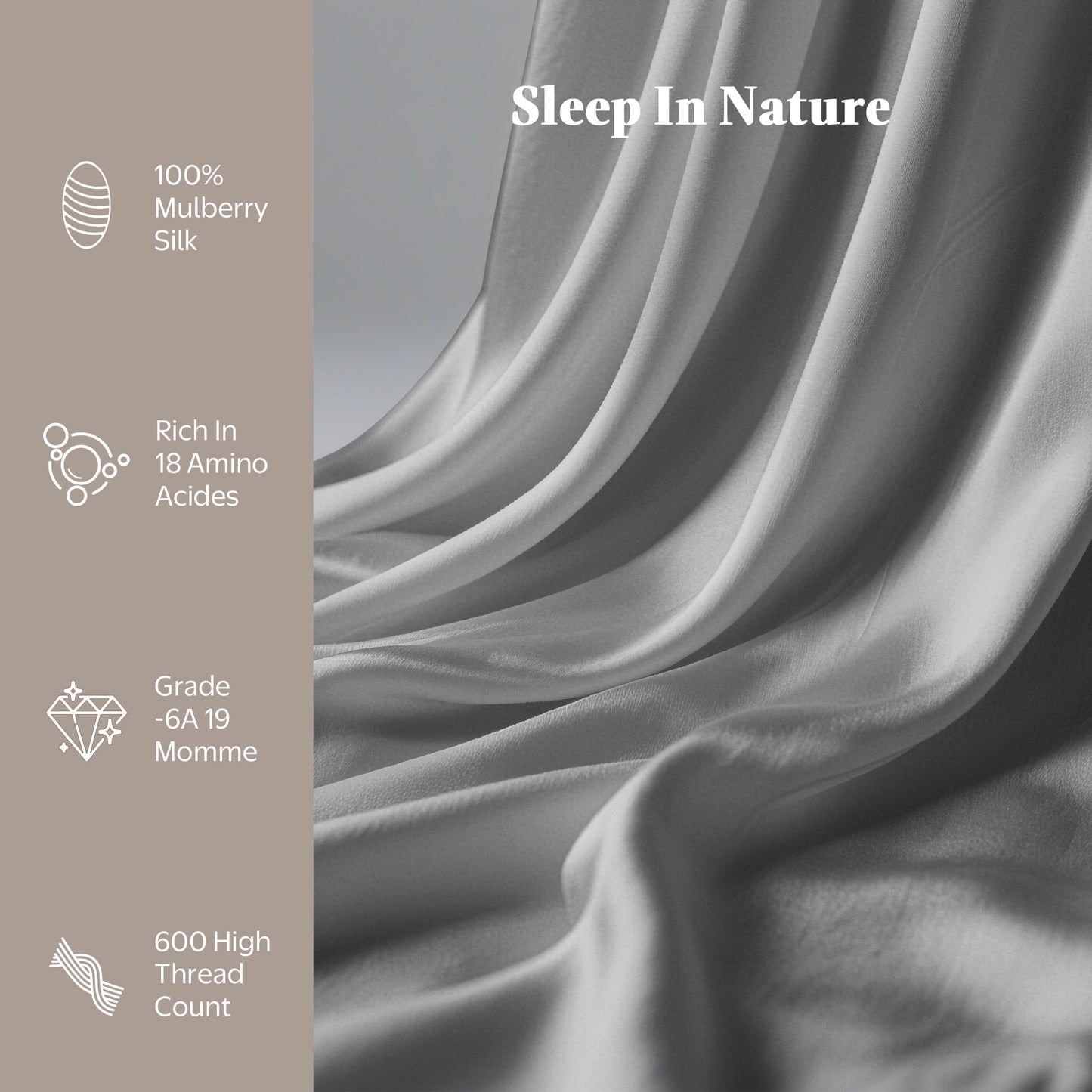 APSMILE Satin Pillowcases for Hair and Skin,Soft and Smooth Silk-Like Cooling Pillow Covers,Silky Pillow Cases,2 Pack