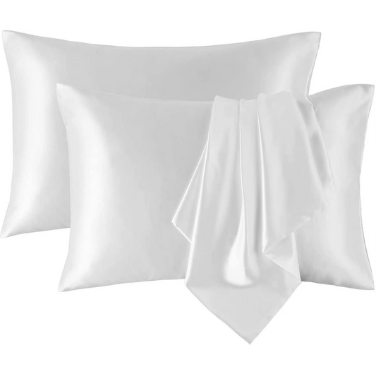 APSMILE Satin Pillowcases for Hair and Skin,Soft and Smooth Silk-Like Cooling Pillow Covers,Silky Pillow Cases,2 Pack